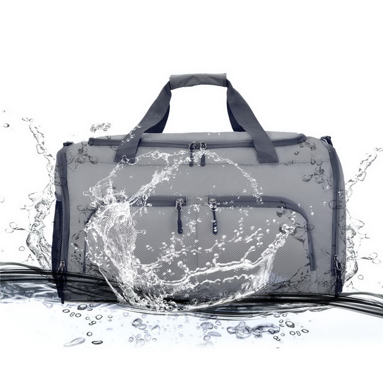 Borsone da viaggio pieghevole borsone sportivo borsa da palestra impermeabile con logo personalizzato scomparto per scarpe