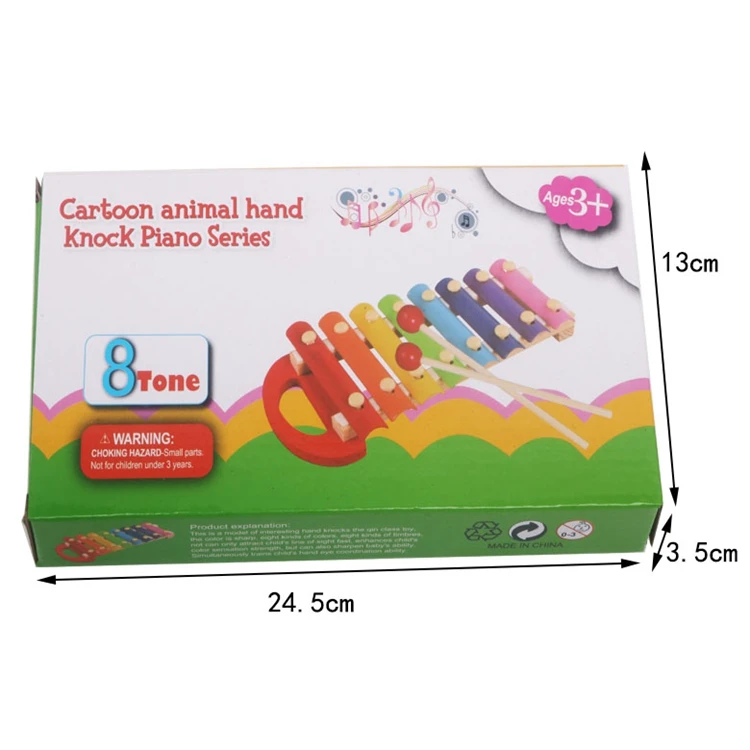 Preschool Toys Music Instrument Mini Wooden Toy Xylophone