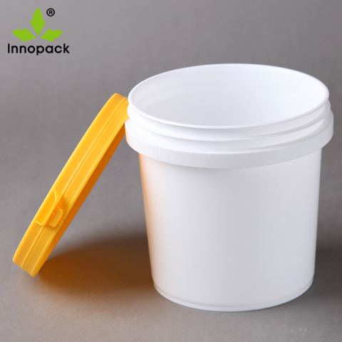 便宜的 1l 白色/透明塑料桶冰淇淋容器