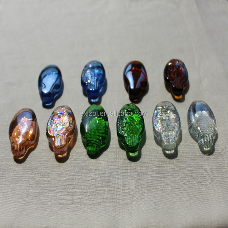 Прозрачный декоративный мрамор из красного стекла в форме рыбы