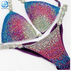 Bling & Bling jóias multi cor cristal rhinestone bikini conector para swimwear biquíni terno