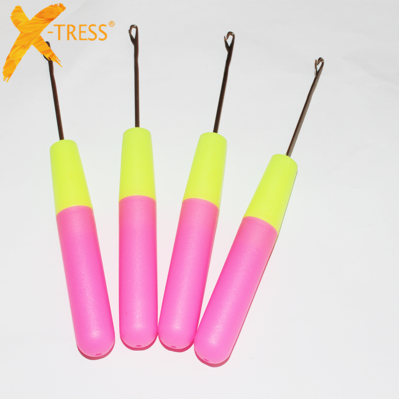 Красочные ручки инструмент косички крючком вязальная игла для изготовления дредов блокировка блокировки волос крючок иглы аксессуары для волос