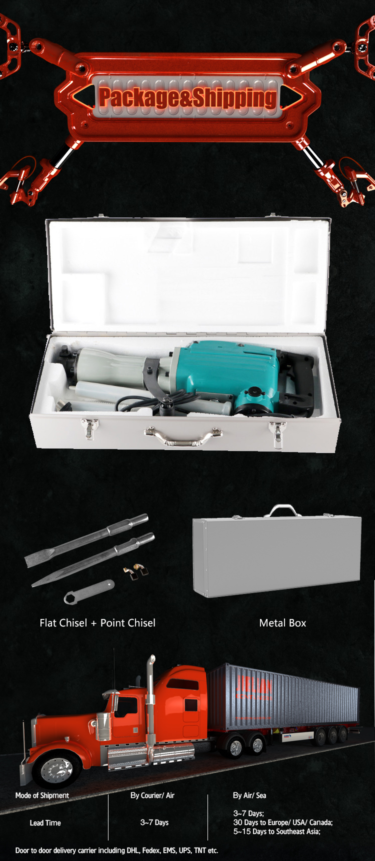 China Manufacturer Ph65A Electric Demolition Hammer Drill Jack Hammer