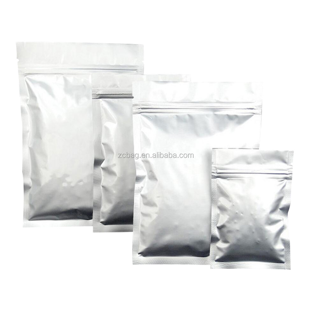 卸売500g無地アルミホイルジッパー付きレトルトパウチ無菌真空冷凍