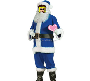 blue santa costume