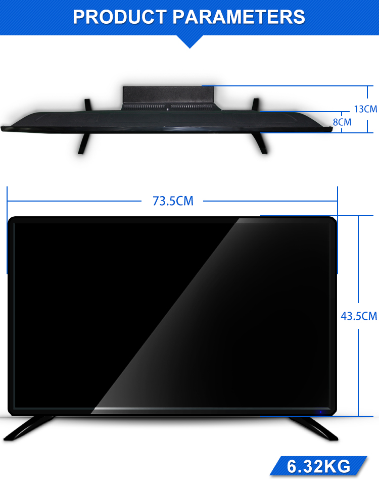32" Battery Operated LED TV  All in one Solar TV 12V DC solar television