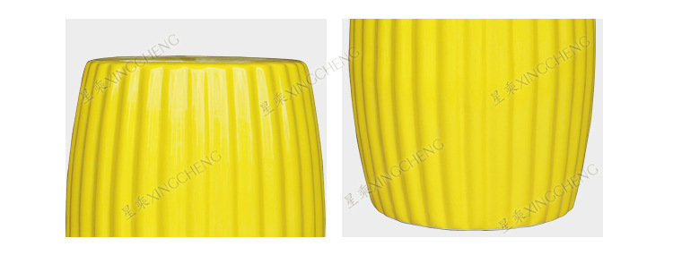 Jingdezhen ceramic drum stool flower stand with different color for hotel and home decoration wholesale retail