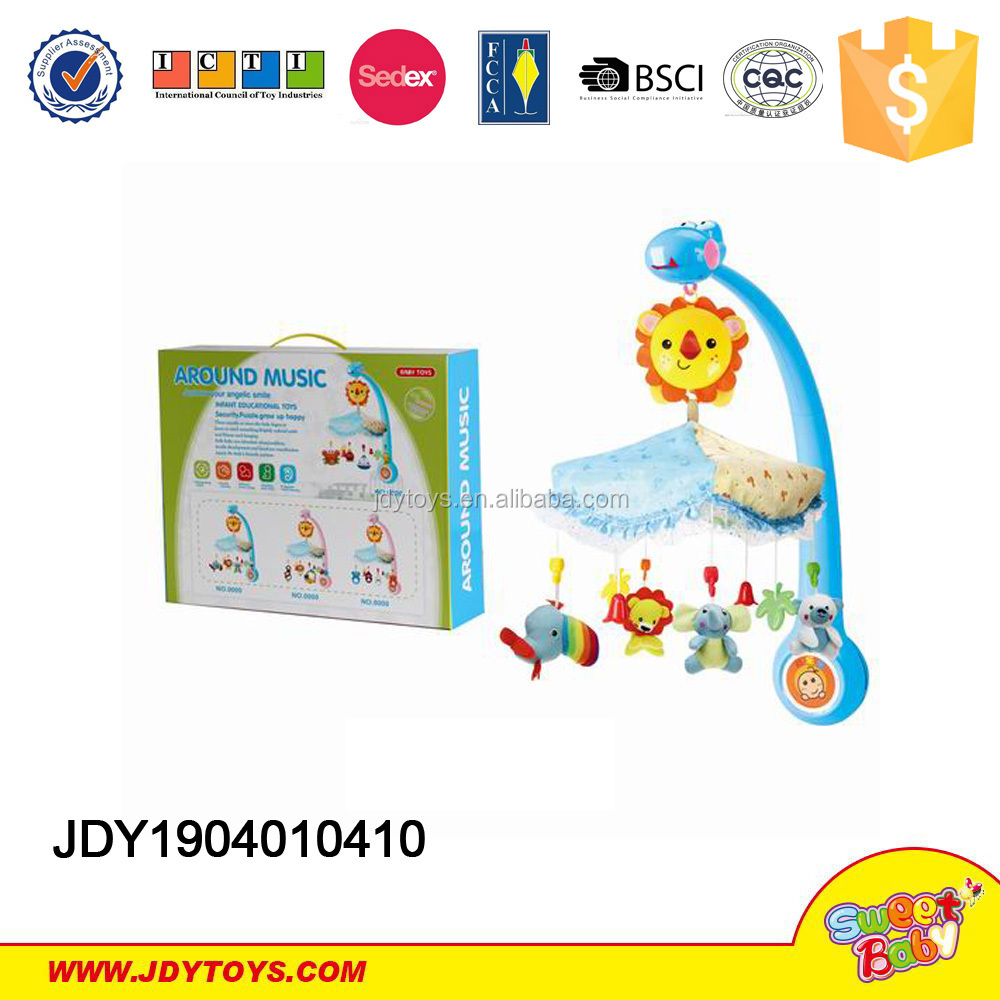 Детский колокольчик на батарейках, игрушка для кровати 618A-7A, новый продукт, пластиковый детский мобильный колокольчик, игрушки для детской кровати, колокольчик с музыкой