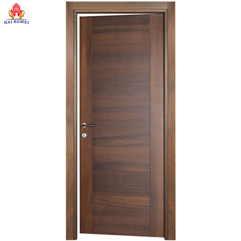 Bomei Solid Wood Interior Door Modern Swing flush wooden doors Door For Bedroom