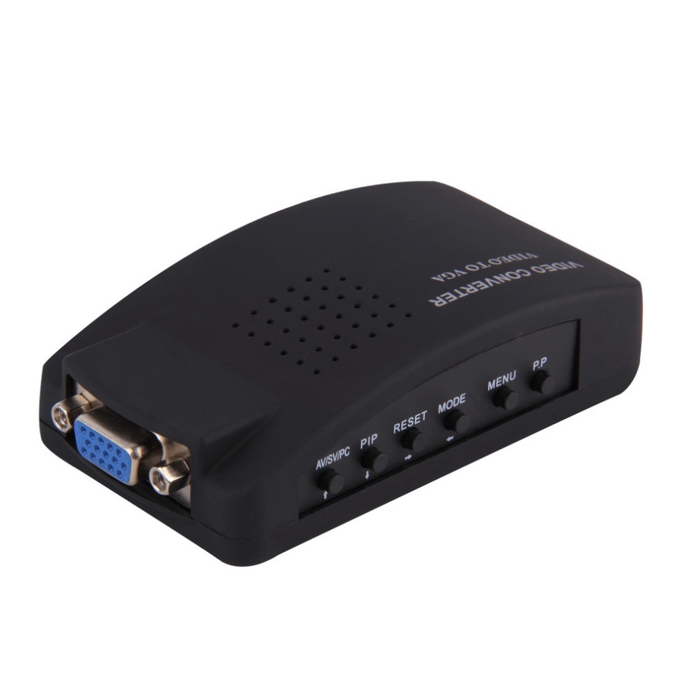 组件视频到 vga 转换器盒时尚电视到 pc 转换器