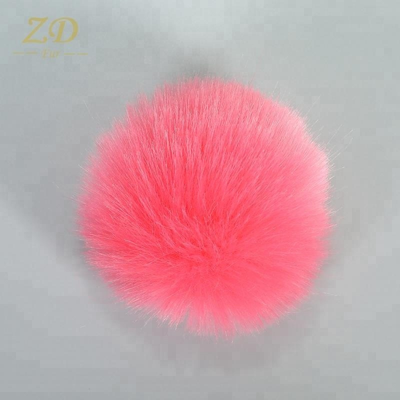 30mm bulk faux animal rabbit fur pom pons ball