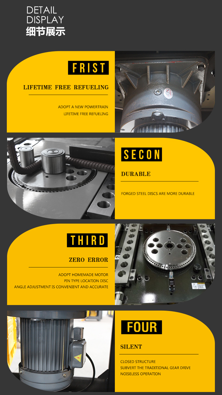 china product new sale three phase motor rebar bending machine price TW42