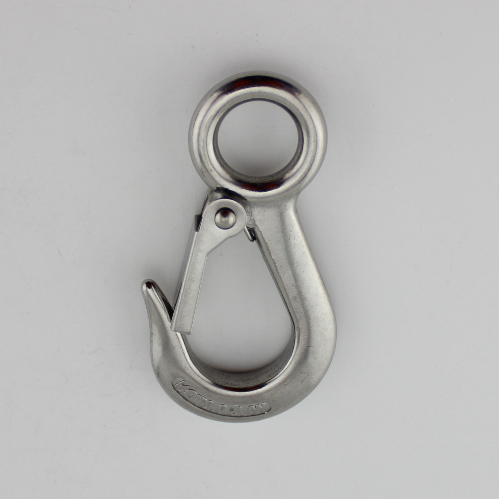 重型不锈钢大眼弹簧锁紧吊钩 - buy large eye spring latched crane