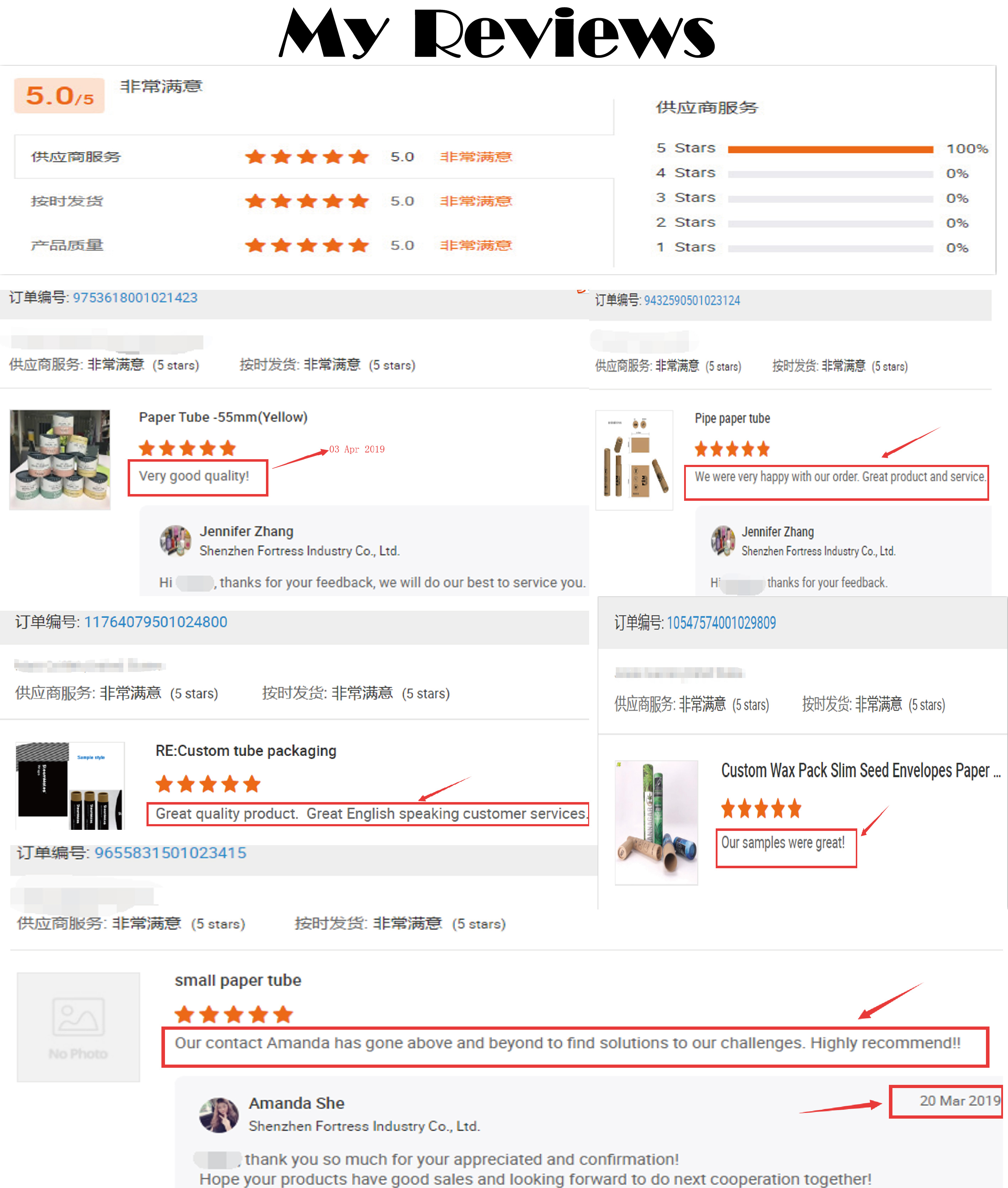 Customized boxes paper recycled Tea packaging foil lined paper tube