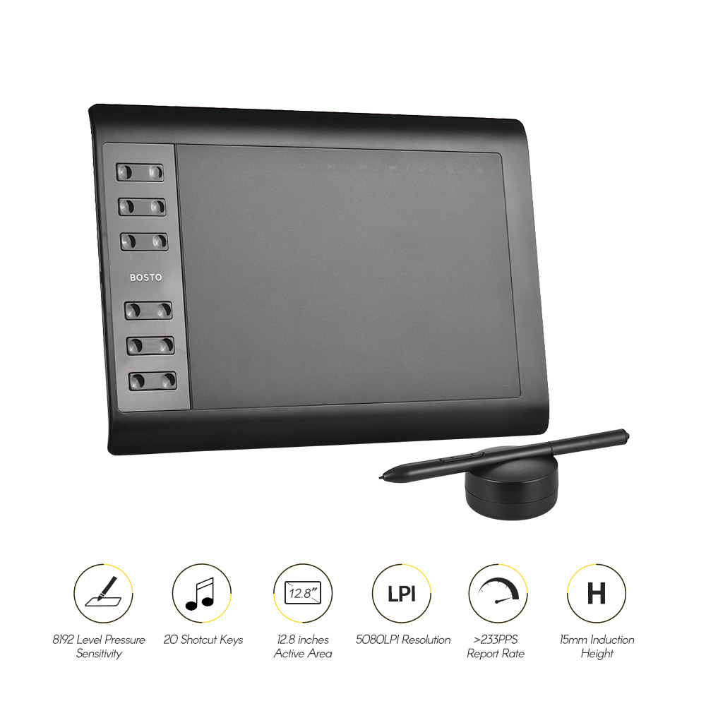 Tablette graphique numérique pour dessin et peinture, livraison gratuite, planche d'écriture 1060plus, 10 "x 6", 8192 niveaux de pression, IPS