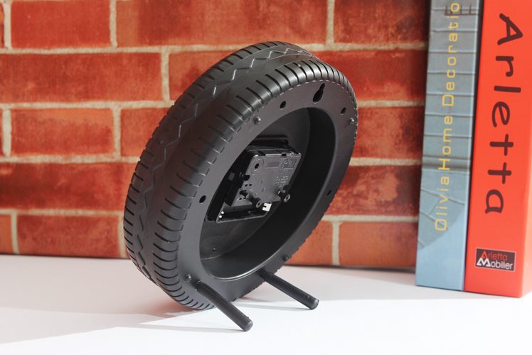 fashion tire alarm clock cross country tyre desk alarm clock wall clock