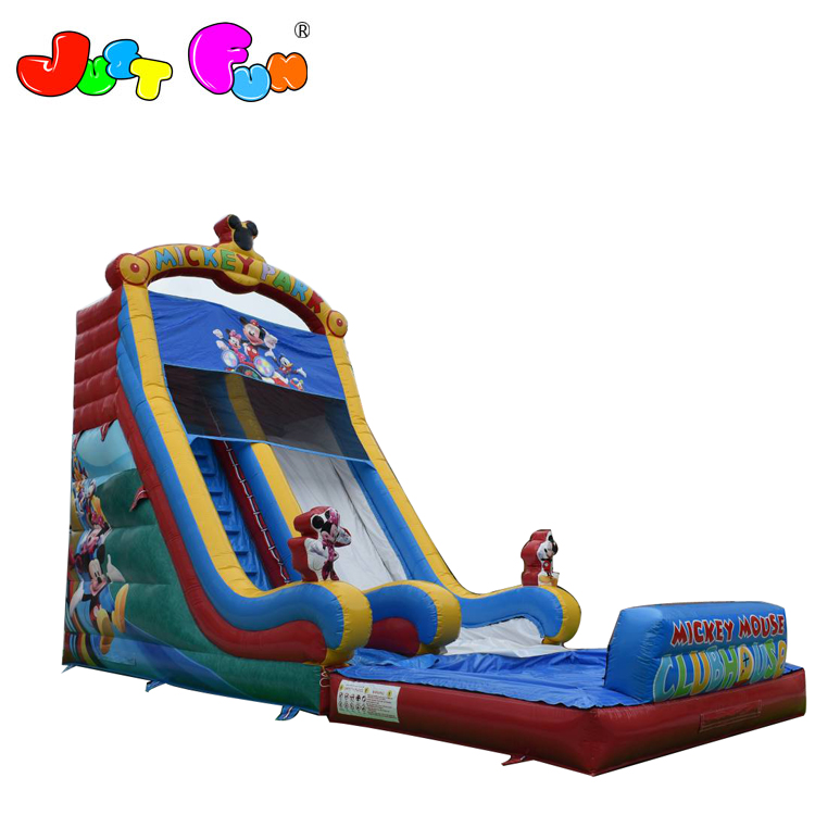 Новый дизайн, надувная водная горка в виде мультяшной мыши с бассейном для детей по лучшим ценам