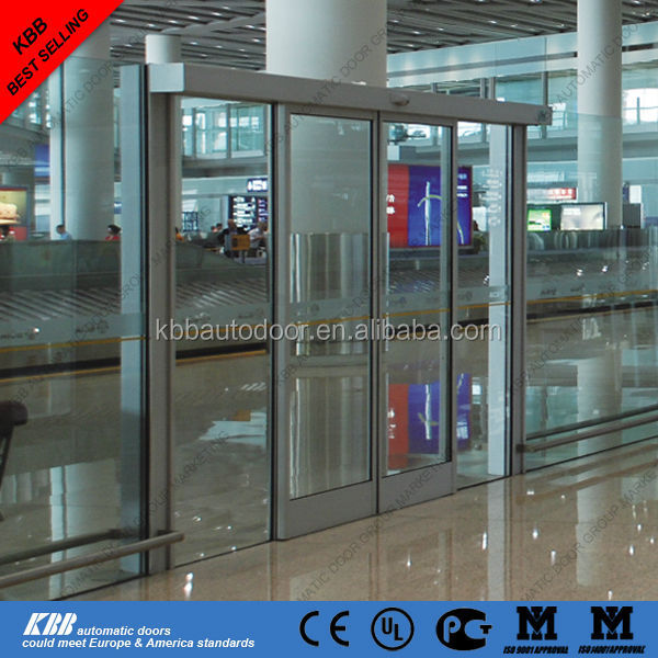 המחיר הטוב ביותר אוטומטי תא פוטואלקטרי הזזה דלת, אלומיניום מסגרת למינציה זכוכית, סין ספק