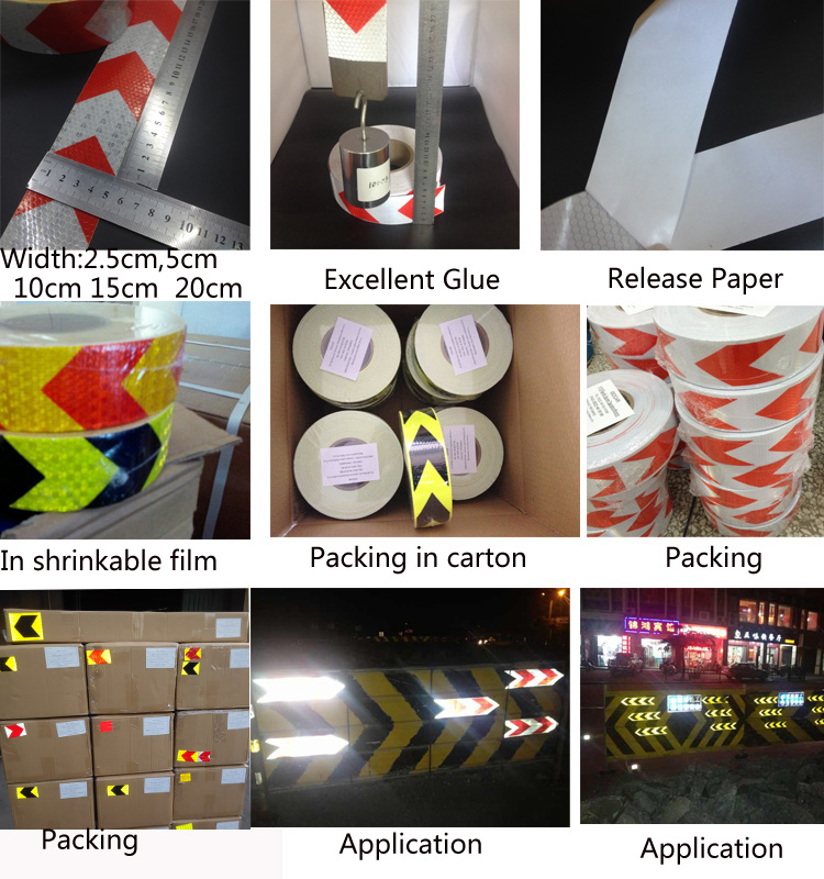 High-Visibility Arrow Safety Stickers For Helmet, Ma