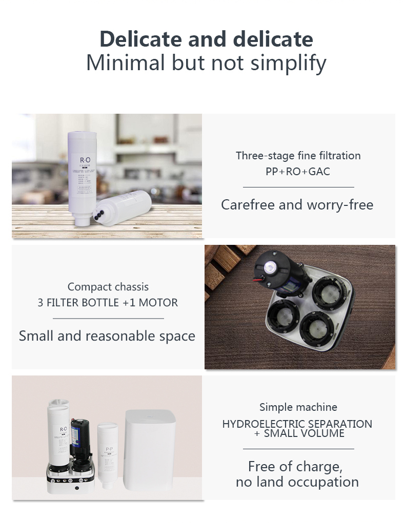 Top 1 ROHS and CE certificated xiaomi mi water purifier for under sink water filter system