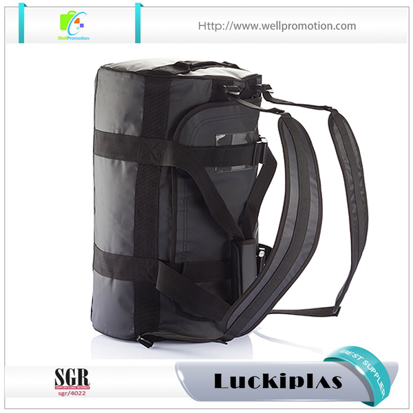 أحدث حقيبة من القماش الخشن على ظهره بشعار مخصص مع مقصورة سرية