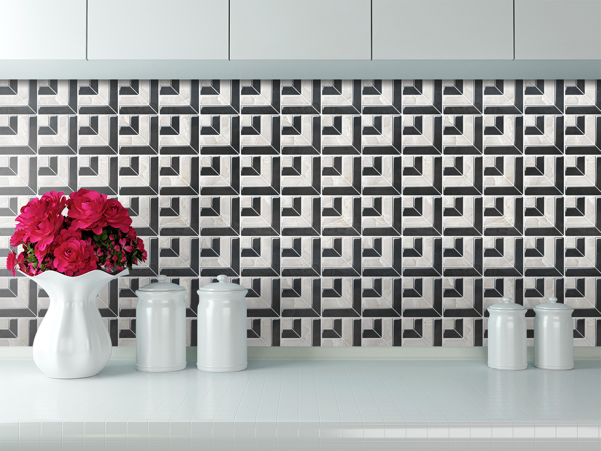 3D smart sticker self adhesive wall paper for wall decoration