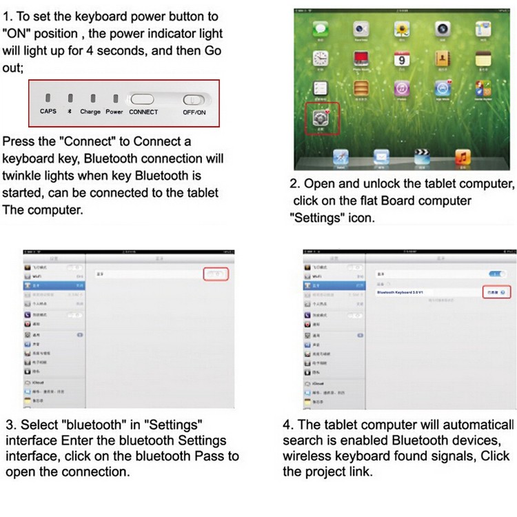 ultal silm Leather case mini wireless bluetooth keyboard for  A500 made in china