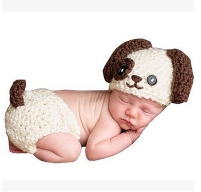 Симпатичные Детские фото реквизиты милая собака Детские фото реквизиты