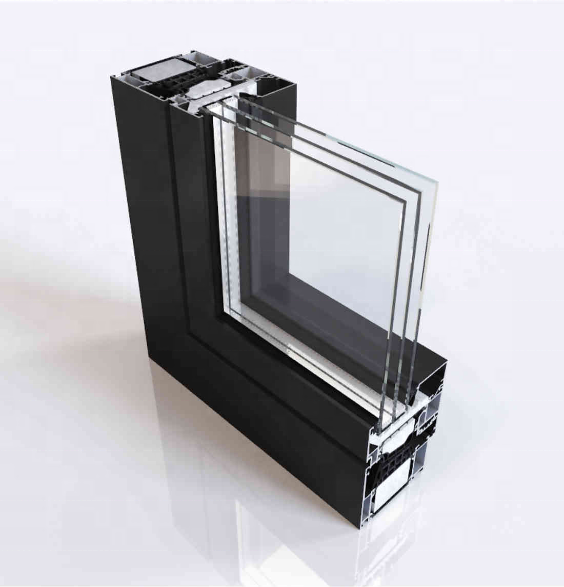 Janelas schuco com vidros triplos eficientes de alta qualidade