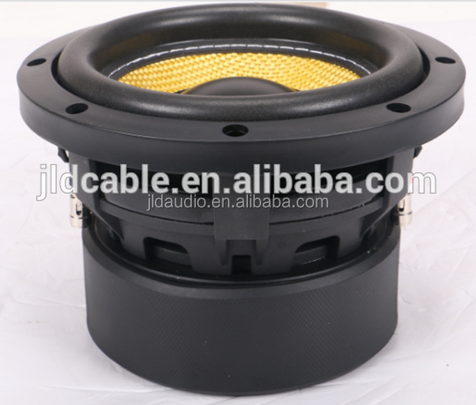 高性能6.5インチミニサブウーファー、ダブルマグネット300W RMSサブ