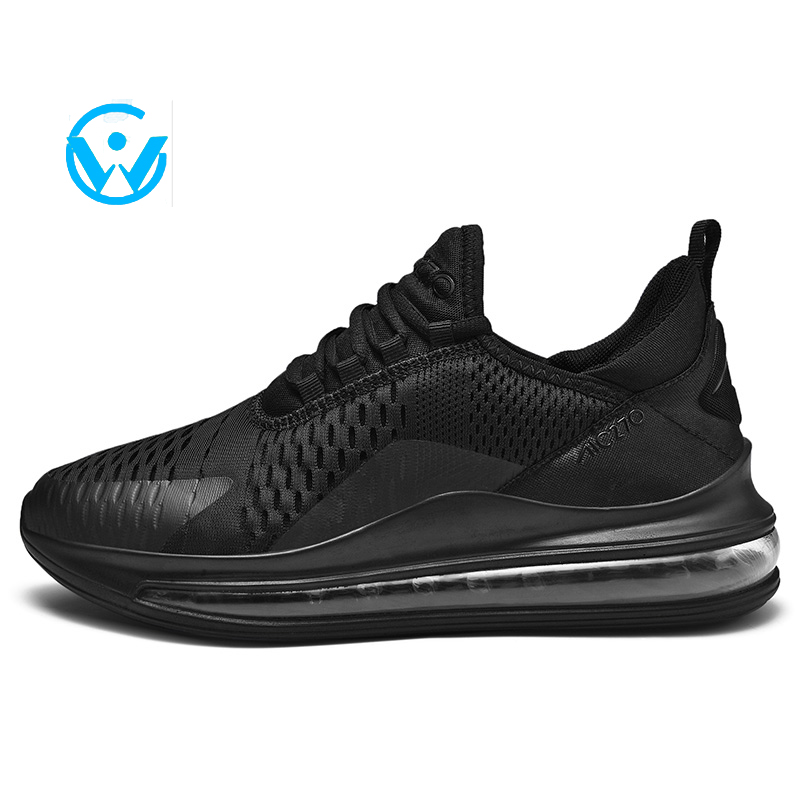 Профессиональная удобная спортивная вязаная ткань, верхняя воздушная подушка, подошва, Повседневная парная обувь, спортивная обувь для мужчин