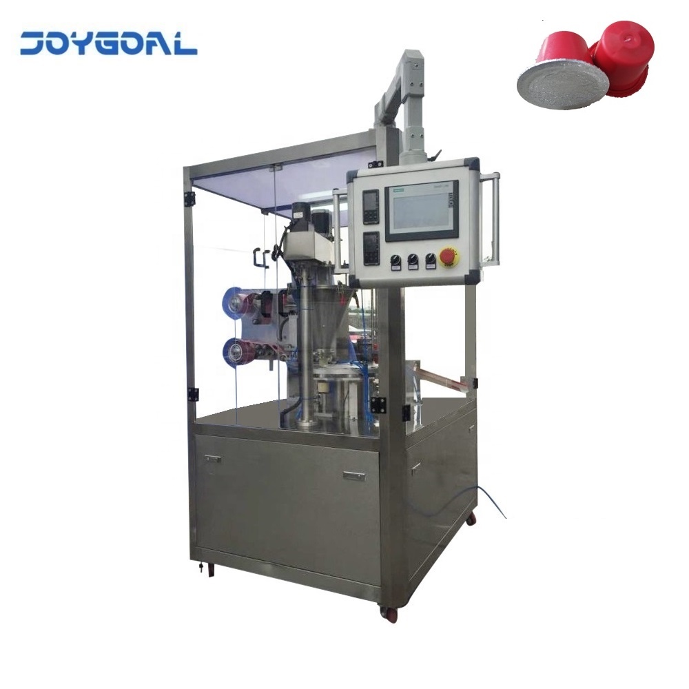 Rotary automatic coffee packing machine with empty capsules