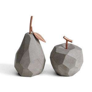 Handmade modern style fruit shape concrete nordic home decor