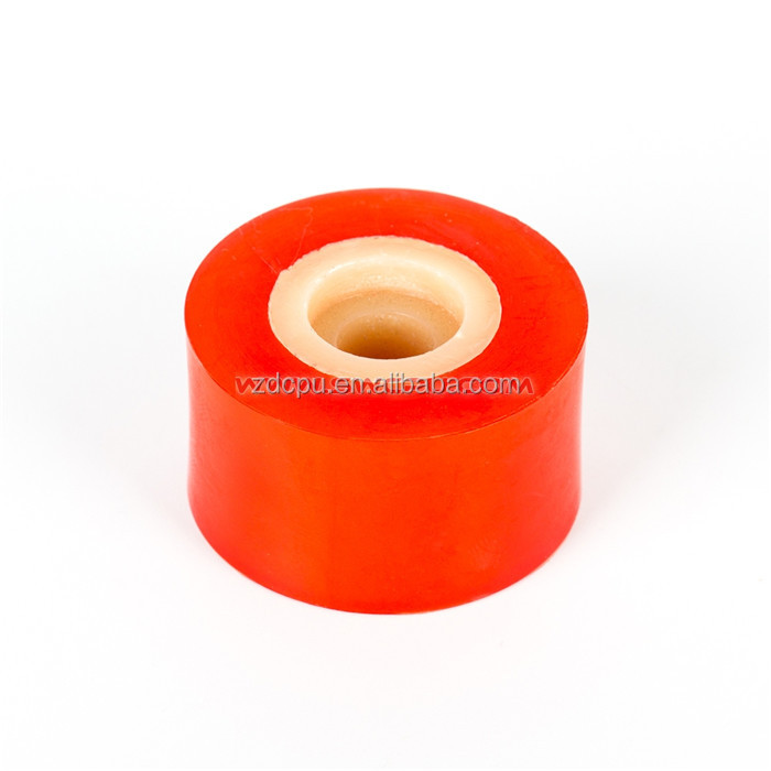 Rubber wheel roller for husking rice