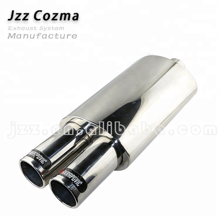 Exhaust Muffler Silencer Tip Removable 4/'/' Adjustable 201 Stainless Steel