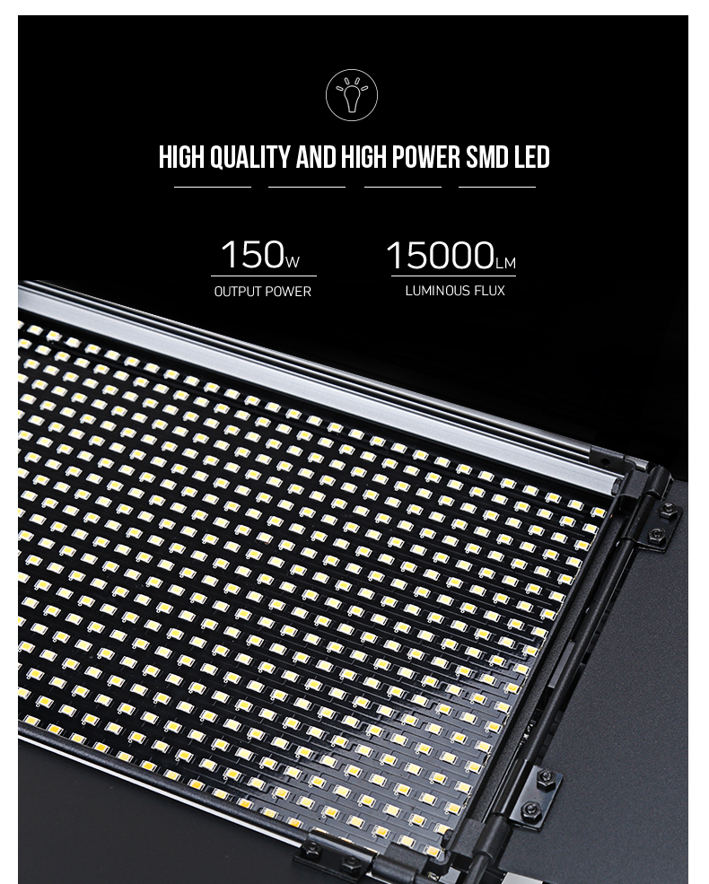Tolifo GK-S150B PRO 150W Bicolor LEDパネルライト Studio用