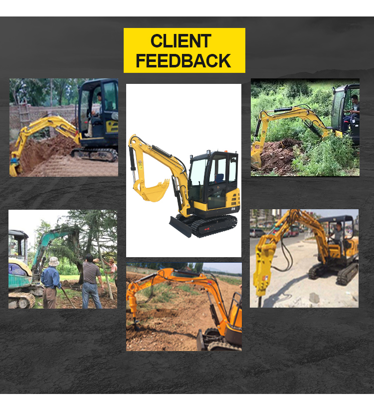 VTW-25 excavator 2.5 T Multifunction Hydraulic Diesel Small Crawler mini Excavators
