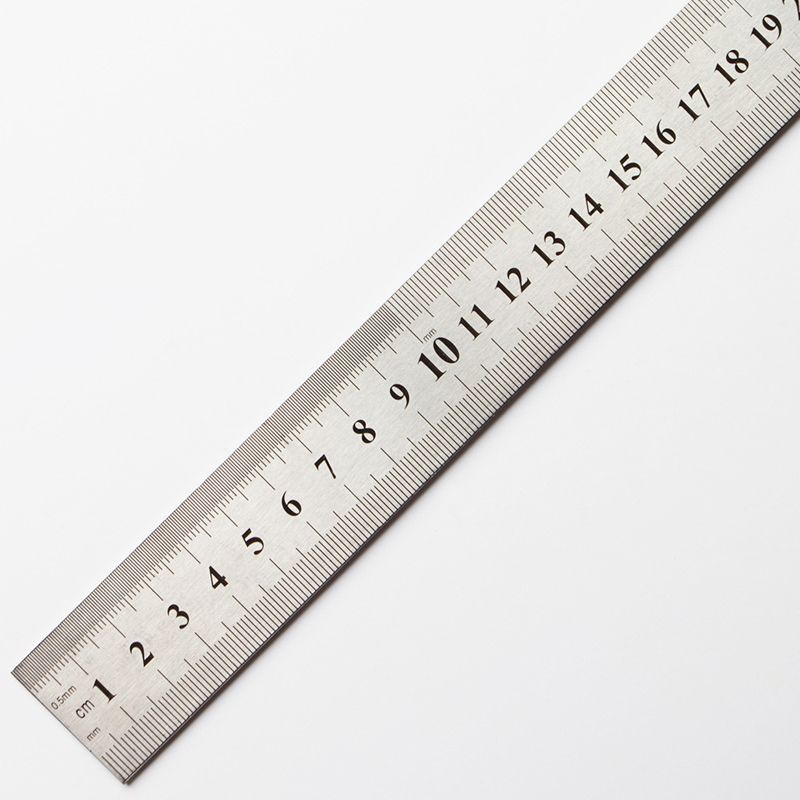 Double Sided 1M 100cm 40inch Stainless Steel  Straight Metal Ruler