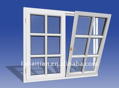 2017 house vinyl window for sale plastic China luhaitian European style tilt and turn window pvc windows With the Best Quality