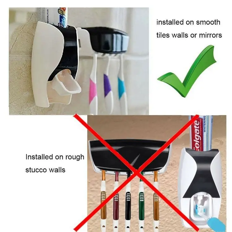 Toothpaste Dispenser With Brush Holder
