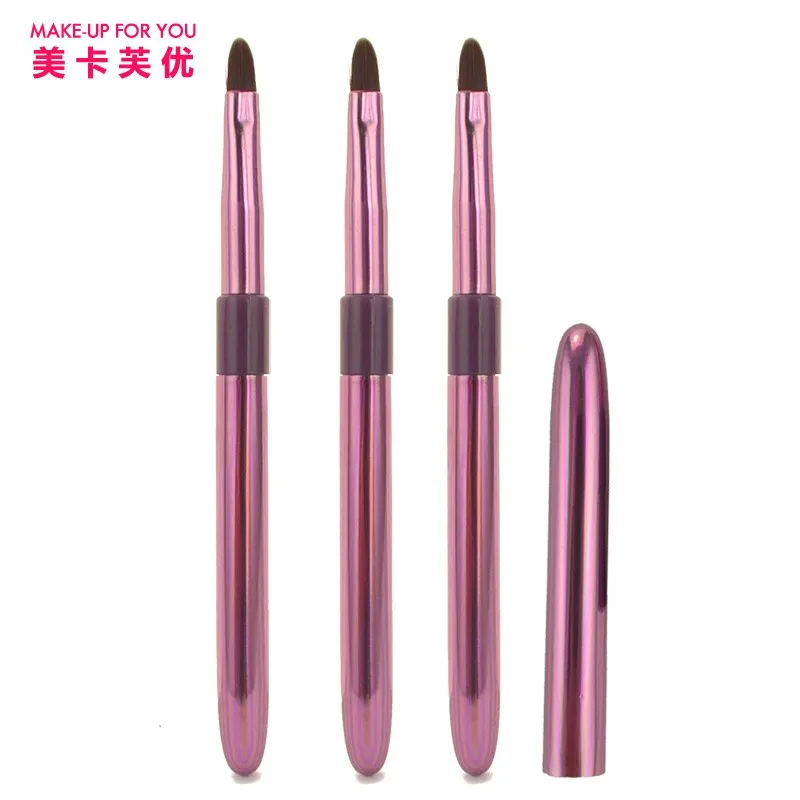 Best double head dual end retractable lip brush with eyeline brush