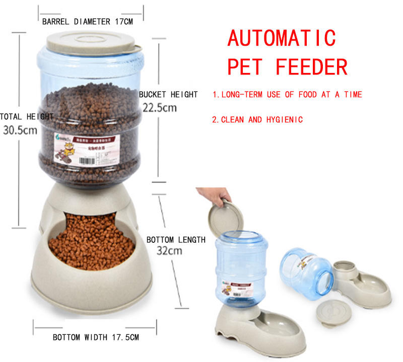 Automatic pet feeder and cat water dispenser pet water feeder