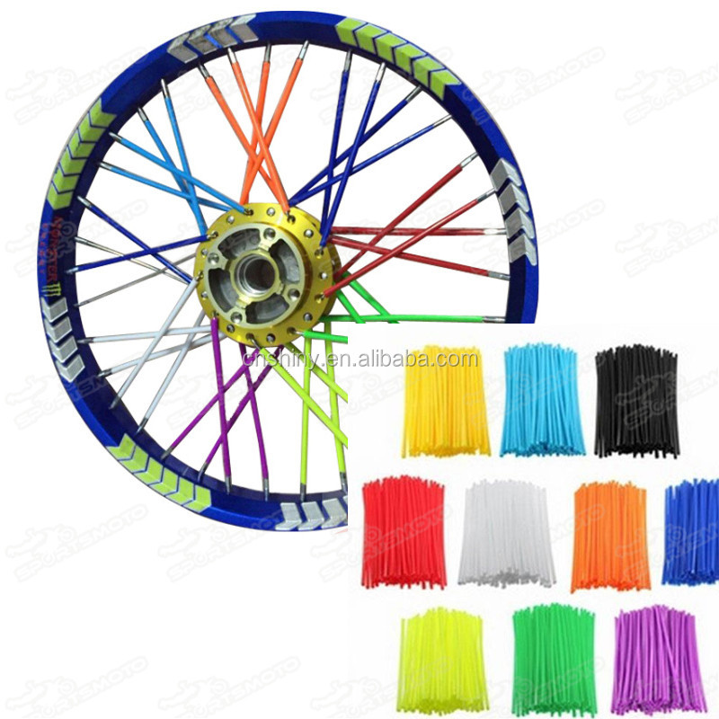 ZOA MX Motorcross Dirt Bike Wheel Spoke Skin Wrap Cover Rim Coat Kawasaki Green