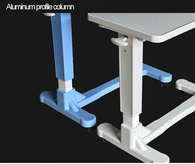 Tavolino Letto Regolabile Arrotolabile - Per Ospedale, Casa, Ufficio, In Bianco, Carico 30 Kg, USA