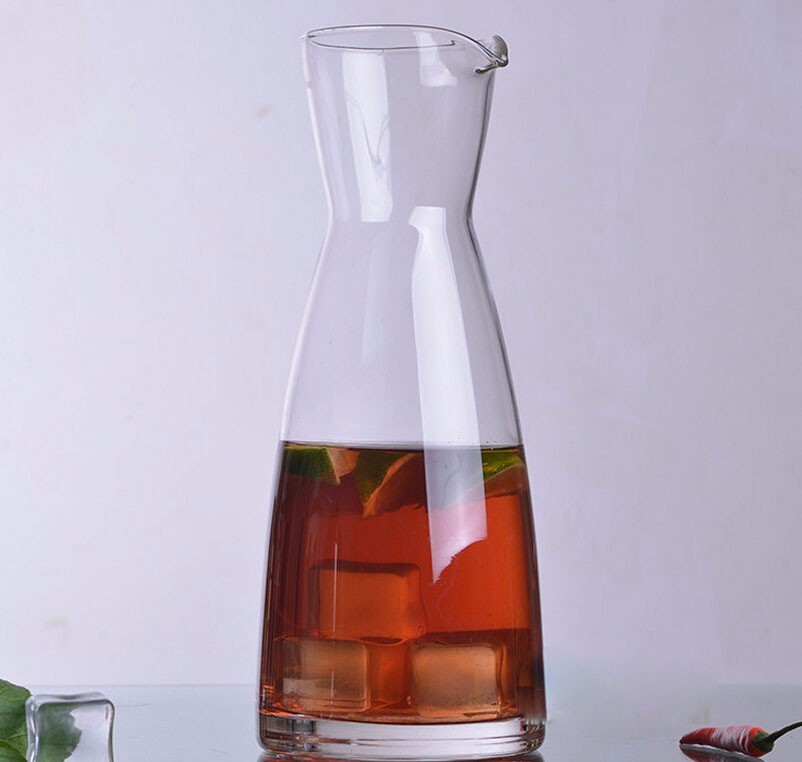 Haonai wholesale nice quality milk glass bottle and carafe