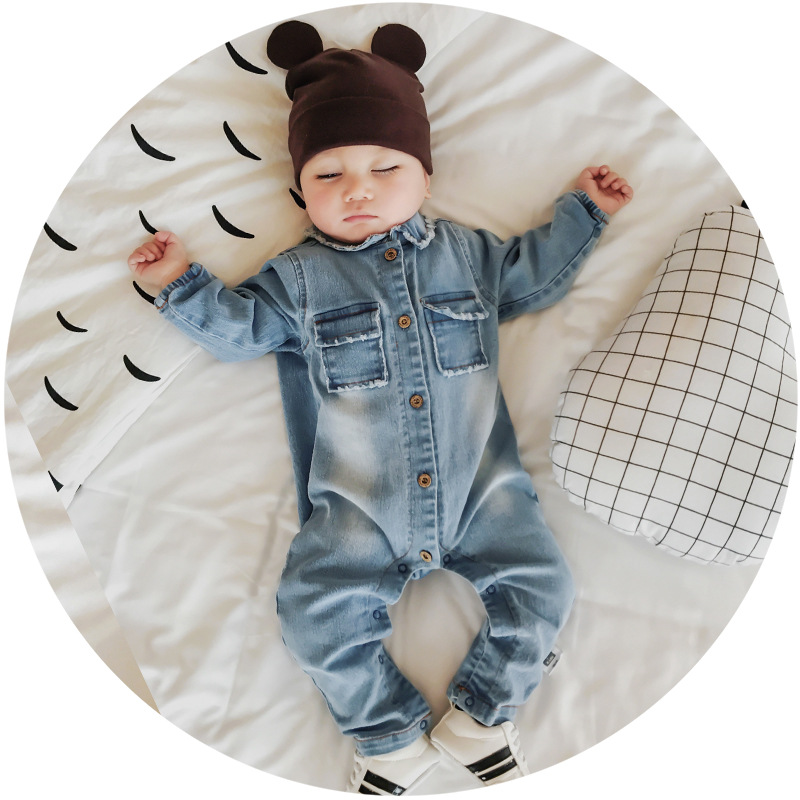baby boy jean romper