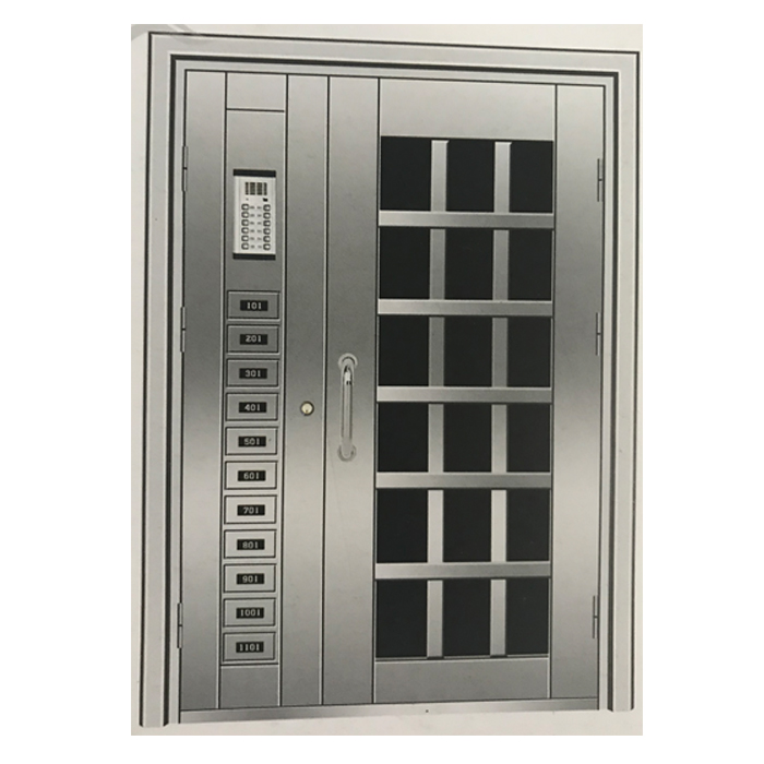 304 201 Materiale acciaio inox a doppia porta di Sicurezza residenziale 30 uno grande piccolo pollici porte di ingresso