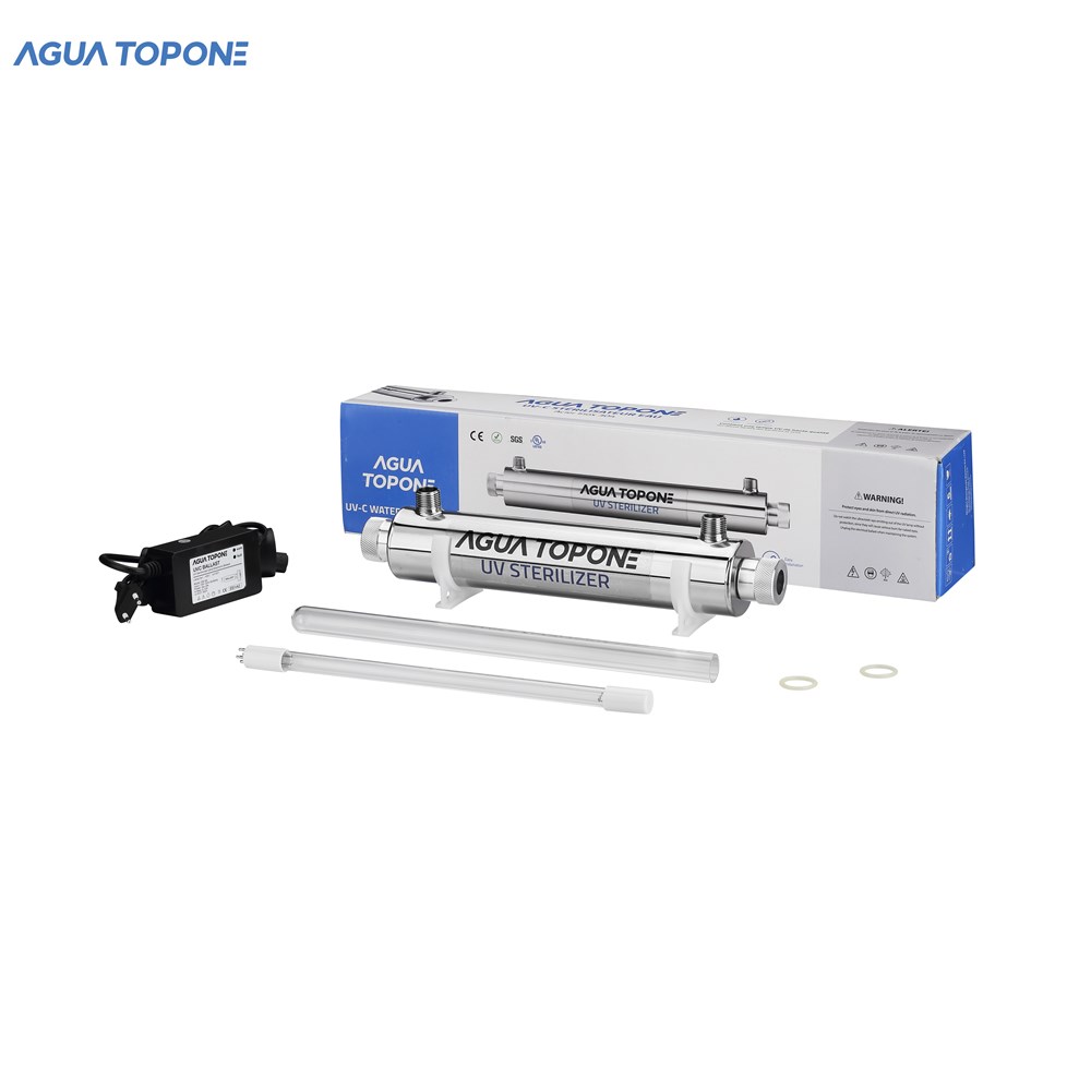 УФ-стерилизатор для питьевой воды из нержавеющей стали 2GPM 16 Вт