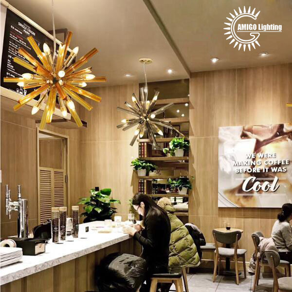 popular modern decorative handmade smoked glass pendant light  for living room