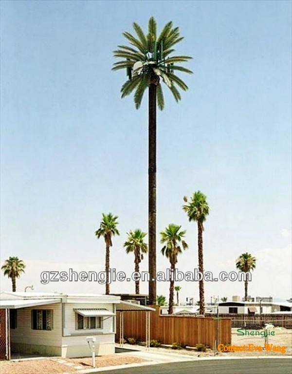 Китай оптом от производителя сделать новый стиль, микроволновая печь мобильной связи мобильный monopole подражали финиковой пальмы башня связи